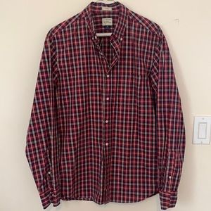 Men’s Medium Slim J.Crew plaid button down